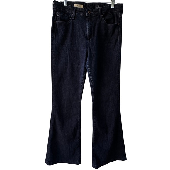 Adriano Goldschmied The Janis High Rise Dark Wash Flare Jeans Size 31R - Picture 2 of 11